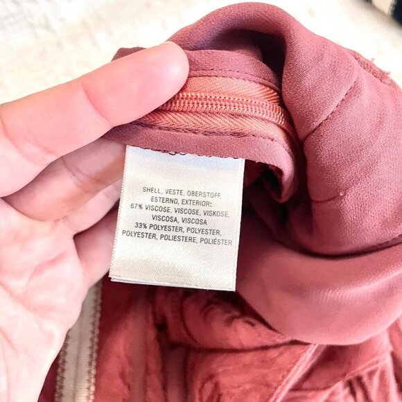 Anthropologie Ett:twa Aubade Tie Waist Pink Floral Crop Pants Size 4 - Picture 5 of 7